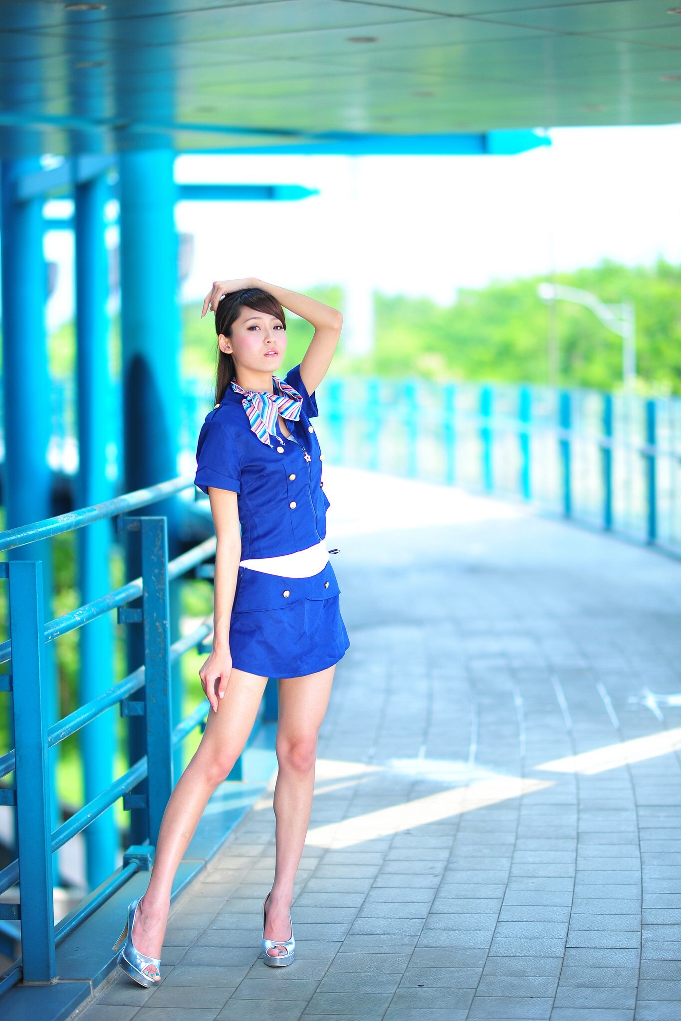 Beautyleg女神-小雪 Winnie-校园制服街拍写真合集 1